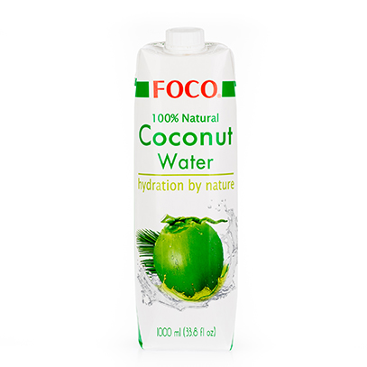 Кокосовая вода "Foco" Tetra Pak 100% натуральная 1л, без сахара