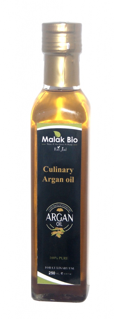 Пищевое Аргановое масло "Malak Bio" из обжаренных семян 250 мл. Производство Марокко