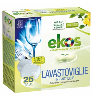 Эко Таблетки для посудомоечных машин (с маслом лимона) 25шт, Ekos Розница/Опт