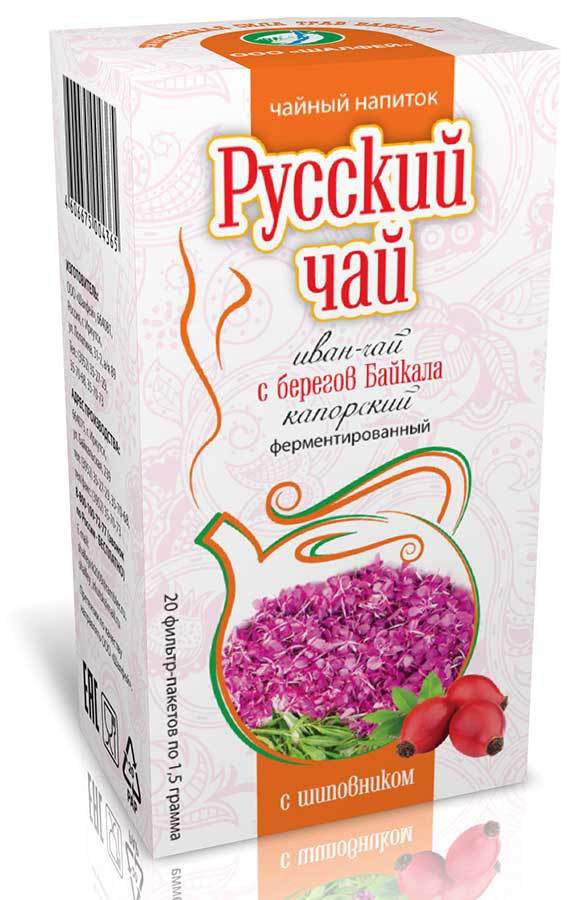 Иван-Чай ферментированный с шиповником (фильтр-пакеты - 20 шт.)