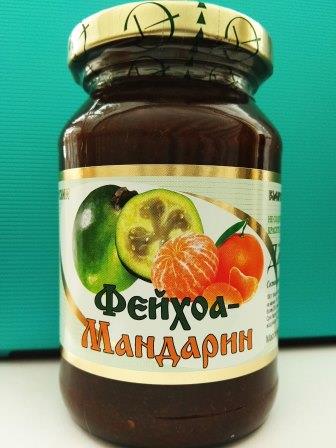 Джемы мандарин, фейхоа, инжир, слива, мандарин + фейхоа производства Грузия.