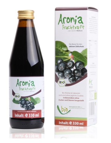 Organic сок Аронии (черноплодной рябины), 330 мл