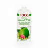 Кокосовая вода с мякотью розовой гуавы "Foco" 0,5 л Tetra Pak 100% натуральный напиток, без сахара