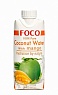 Кокосовая вода с манго "Foco" 330 мл Tetra Pak 100% натуральный напиток, без сахара